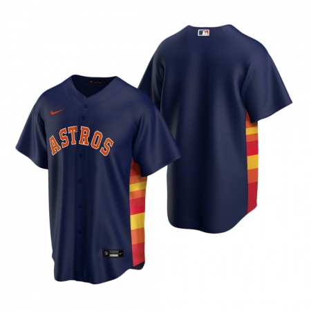 Men's Nike Houston Astros Blank Navy Alternate Stitched Baseball Jersey