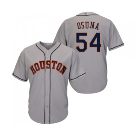 Youth Houston Astros #54 Roberto Osuna Authentic Grey Road Cool Base Baseball Jersey